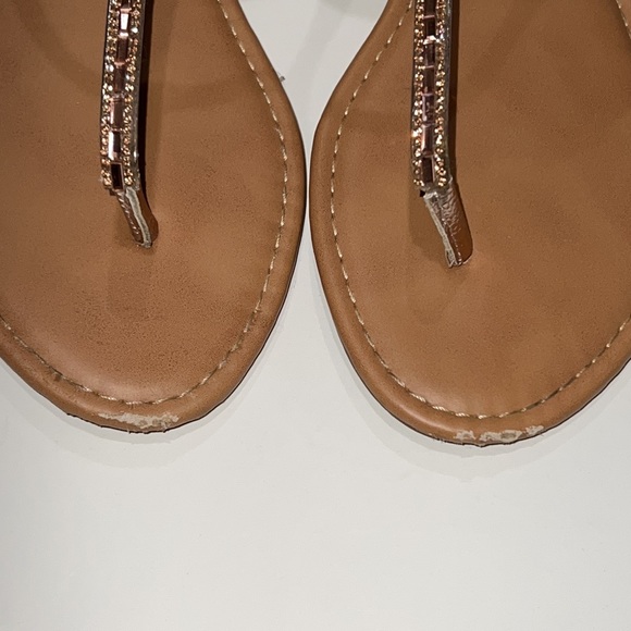 UnionBay Rose Gold Flat Sandal Size 10 - Picture 3 of 5